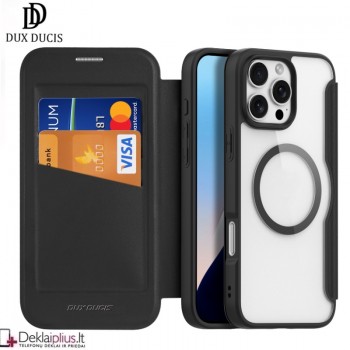 Dux Ducis Skin X Pro dirbtinos odos dėklas su magsafe (Apple Iphone 16 Pro Max)